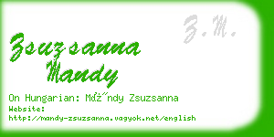 zsuzsanna mandy business card